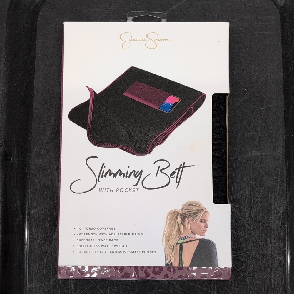 NEW Jessica Simpson Slimming Belt with Pocket 10" Torso Coverage 40" Length - Picture 3 of 6